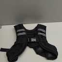 ZELUS Weighted Vest, 6lb/ 8lb/ 12lb/ 16lb/ 20lb/ 25lb/ 30lb Weight Vest with Reflective Stripe for Workout, Strength Training, Running, Fitness, Muscle Building, Weight Loss, Weightlifting, Black(12 lb)