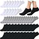 Looknniy 20 Pairs Low Cut Ankle Socks for Women No Show Casual Socks Breathable Athletic Socks Bulk for Sport (US, Alpha, One Size, Regular, Regular, Multicolor)