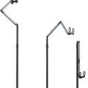 Heavy Duty Tablet Floor Stand with Magnetic & Dual-Position Bracket  Adjustable Height 13-59 Inch, 7.7 lb Stable Base for Multi-Device Live Streaming, Video Calls Zoom/FaceTime (iPhone/Android)