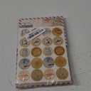 160 Pcs Stationery Paper Envelopes Set Includes 50 Lined Writing Paper & 50 Envelopes with 60 Colorful Round Dot Stickers, Cute Vintage Travel Letter Writing Stationery Paper Envelopes(10Style)