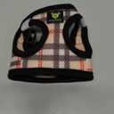 EcoBark Step in Dog Harness - Reflective Wrap Around Body Halter Vest - Soft Mesh Harness (Beige Plaid) (XS- 5 to 6 lbs- Chest Up to 13 in (Pack of 1))