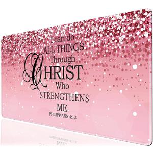 Large Desk Mat Extended Mouse Pad, Pink Cute Mousepad Desk Pad,Waterproof Durable Non-Slip Rubber Base Gaming Mousepad Desk Mat for Office/Home/Desktop,Pink Mouse Pad for Women
