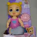 Baby Alive Mermaid Splash Harper Hugs Waterplay Doll, Blonde Hair, 11 Inches, Water Safe Toys for 3 Year Old Girls and Boys & Up,Nurturing Dolls, Pre-school