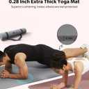KEEP Yoga Mat - Premium 7mm Thick Exercise Mat, Anti-Tear 32'' Extra Wide Fitness Mat with Strap for Men & Women, Non Slip Pilates Mat for Home Yoga, Pilates, Gym, Stretching, Floor & Fitness Workouts