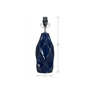 HD Designs® Large Ceramic Table Lamp Base - Dark Blue