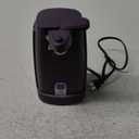 bella Electric Can Opener and Knife Sharpener, Removable Cutting Lever, Cord Storage, Stainless Steel Blade, Plum