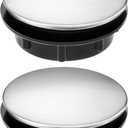 Tatuo 2 Pack Sink Hole Plug Sink Tap Hole Cover Kitchen Faucet Cover Stainless Steel(1-1.4 Inch Diameter, 0.55 Inch Height)