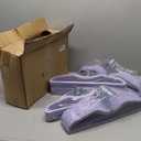 Velvet Hangers 50 Pack, Ultra Slim & Short Neck Hanger, 360 Swivel Hook, Space Saving Durable Non-Slip Felt Hangers,Purple b