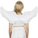 Amazon.com: Sunboom Angel Wings and Halo for Adult Kids - Adults Angel Halo and Wings for Women Girls - White Feather Angel Wings Costume with Halo Headband Small : Clothing, Shoes & Jewelry
