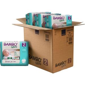 Bambo Nature Hypoallergenic Baby Diapers, Eco-Labeled Diapers, Enhanced Leakage Protection, Totally Chlorine-Free, Skin Friendly, and Super Absorbent - Size 4 (180 Count)