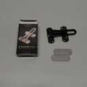 Swing Bar Door Lock Latch - Door Security Sliding Bars for Home Hotel Child Proof Safety Locks Reinforcement Door Stopper Door Guard for Indoor and Front Gate Thicken Solid Aluminium 1Pack