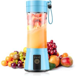 Cordless Personal Size Portable Blender - 380Ml Blender Smoothies and Shakes, BPA Free Traveling Juice Cup with Powerful Blending, Freshly Squeezed in Sports/Travel/Home