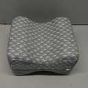 5 STARS UNITED Knee Pillow for Side Sleepers - Hip Pain Relief, Memory Foam Leg Cushion for Side Sleeping - Between Legs Pillow for Sciatica & Lower Back Pain, Gray (Standard)