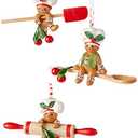Kurt Adler 4-Inch Gingerbread Baking Tool Ornaments