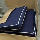 80 x 26 inch Outdoor Chaise Lounge Cushion Extra Wide High-Water Resistant 3" Resilience Foam Lounge Chair Cushion with 4 Ties for Patio Pool