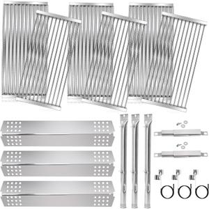 Hiorucet Grill Grates Kits for Charbroil Commercial 463241313, 463241314, 463241013, Emitter Plates, Heat Shield, Burner, Ignitor for Charbroil Commercial Tru Infrared Grill Replacement Parts 3 Burner