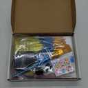 Professional Face Painting Kit for Kids  42 Color Water Activated Facepaint Makeup Kit, Non-Toxic face Paint with Stencils, Gems, Brushes for Halloween, Parties, Carnival, School Event & Festivals (42 Colors - 32 Piece Set)