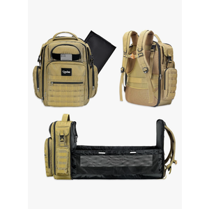 Diaper Bag Backpack | Multifunction Dad Diaper Bag |Travel Diaper Bag for Baby Boy & Girl | Mens diaper Changing Bags (Brown)