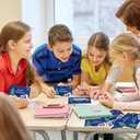 2 x 100 PCS Christmas Scratch Off Cards, DIY Custom Christmas Scratch Off Stickers, Your Own Game Tickets for Prizes Gift Scratch Cards for Small Business Holiday Birthday Party Favors Games Supplies (100-Blue Green)