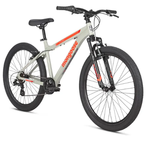 Mongoose Flatrock Mountain Bike, 26 Inch Bike for Men and Women, 7 Speed, Aluminum Frame, Front Suspension Fork for a Smooth Ride, Twist Shifters, Linear Pull Brakes, Adult and Teen Bicycle