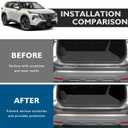Rear Bumper Protector Compatible with Nissan Rogue 2021 2022 2023 2024 2025 2026 Accessories External Rear Bumper Protector ABS Material Matte Black Trunk Door Entry Guards