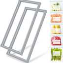 [2 PACK] DA97-13015E Refrigerator Door Gasket Replacement Compatible with Samsung Refrigerator Parts Door Seal, Replaces RF28HDEDPWW RF28HFEDBSR RF28HDEDBSR RF23HCEDTSR Fresh Food Door Gasket