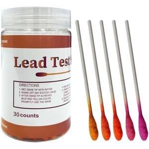 AssuTest Lead Test Kit (30 Immediate Result Swabs) Results in Just 30 Seconds. at Home Lead Test Kit，Use for Various Surfaces - Paint, Crockery, Toys, Jewellery, Metals, Ceramics, Woodwork