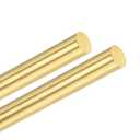 M METERXITY 2-Pack Brass Rod, 8mmx300mm H59 Solid Brass Round Rods for Knife Handle Pins Material Knife Making Supplies/Shaft Pins Crafts/Model DIY, Lathe Rivet Dowel Stock Brass Tube