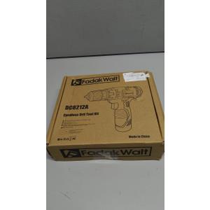 FADAKWALT Cordless Drill Set,12V Power Drill Set with Battery and Charger, Electric Driver/Drill Bits, 3/8'' Keyless Chuck,21+1 Torque Setting, 180 inch-lbs, with LED Electric Drill Set (Green)