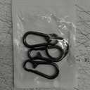 4Pack Small Keychain Rings, Metal Key Carabiner Clip, Mini EDC Key Ring Chain Holder Organizer for Purse Charm Hook, Car Keychain, Paracord Keychain Lanyard, Men and Women Key Fob (Gun Black)