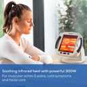 Beurer IL50 Infrared Heat Lamp Heated Red Light Therapy Lamp for Body, Face, Sinuses, & Skin - Effective Muscle Pain & Cold Relief Treatment by Improving Blood Circulation