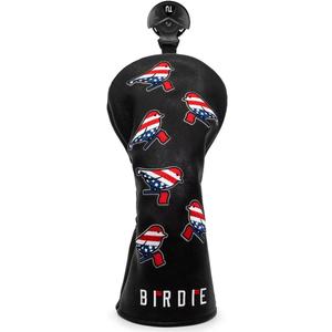 Golf Head Covers Driver Cover 3 Wood Headcover Hybrid Head Covers Embroidery USA American Flag Birdie Design Golf Club Headcovers Leather Wood Head Cover