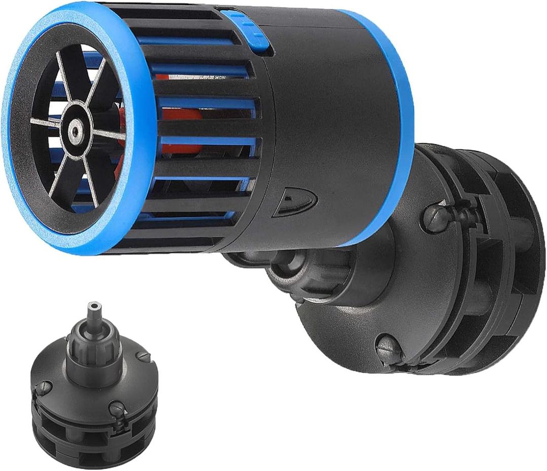 Carefree Fish Aquarium DC12V 10W Wave Maker 4 Level Adjustable Flow Rate Powerhead 1500Gph Wave Pump for 10~60Gal Freshwater and Saltwater Fish Tank