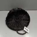 JJSQYLAN JJSQ Handmade Woven Wicker Hanging Storage Basket, Wall Decorations for Home Garden Wedding, Brown, 14.211.84.7 inch