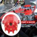 HEI Distributor Cap and Rotor Kit 84335 Replacement For Pro Billet Distributor Universal 8-Cylinder Male Pro Series Red