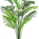 Der Rose 44'' Artificial Palm Tree Large Fake Tropical Faux Plants Indoor and Outdoor Tall for Home Bathroom Porch Outside Patio Decor (Light Beige Pot)