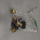 Biswing Garden Hose Splitter 2 Way, Heavy Duty Brass Connector Tap Splitter, Y Splitter 2 Valves with 2 Extra Rubber Washers