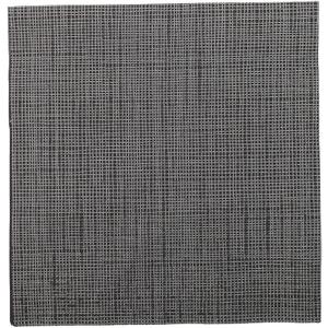 Restaurantware Luxenap 15.5 x 15.3 Inch 2-Ply Dinner Napkins 50 Disposable Napkins - Linen Feel With White Threads Black Paper Folded Napkins Square For Lunch Dinner Or Everyday Use