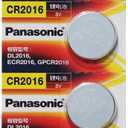 Panasonic CR2016 Lithium Cell Button Battery (5 Pieces)