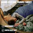 Frelaxy Ultralight Sleeping Bag Liner - Lighter & Compact, 3 Sizes Travel Sheets & Adult Sleep Sack, Comfy Breathable & Cooling & Silky Soft, Quick-Drying, for Backpacking, Hotel, Camping, Hostels