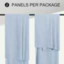 Light Blue Curtains 84 Inch Length for Bedroom 2 Panel Back Tab Pocket Pale Sky Colored Darkening Insulated Thermal Country Farmhouse Linen Blackout Curtain for Living Room Black Out Long Drape Window