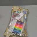 72 Pcs Unfinished Star Princess Fairy Wands Kit Make Your Own Princess Wand DIY Art Craft Magical Wand Include 24 Star Wooden Fairy Wands 12 Gem Stickers 24 Ribbons 12 Markers for Kids Party Supplies