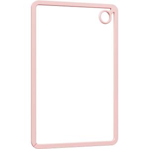 12"x8" Small Tempered Glass Cutting Board,Non-Slip Dishwasher Safe Heat & Shatter Resistant Cutting Board for Kitchen Countertop Meal Prep (Pink-Small)