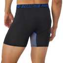 Hanes Men's Underwear Boxer Briefs Pack, 3-Pack, Total Support Pouch, Long or Short-Leg Boxer Briefs (Black, M)