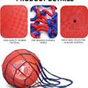 10 Inch Kickball Set, Playground Ball with Carrying Bag, Dodge Balls for Kids and Adults, Bouncing Sport Handball and Toy Ball, Outdoor Balls Official Camps,10 Inch Red&Blue 2 Pack with Pump