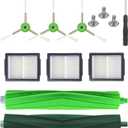 Replacement Parts for iRobot Roomba - Multi-Surface Rubber Brushes, HEPA Filters, Edge-Sweeping Brushes - Compatible with i Series (i3/i4/i6/i7/i8), J7, E Series (E5/E6/E7) Vacuum Cleaners