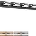 SOLFART Bathroom Light Fixtures, 5 Color Temperature Modern Vanity Lights, Black 6 Lights LED Lighting Light Color Adjustable 5CCT (45.3 inch)