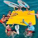 7'/9'/12'/18' Lily Pad Floating Mat, Tear-Resistant Floating Water Mat for Lake, Floating Pads for Recreation Pool, Beach, Lake