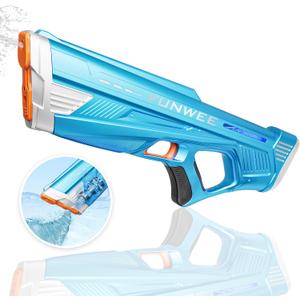 Electric Water Gun for Adults Kids, Powerful Automatic Squirt Gun, High Powered Shooting 100+ Blasts, Strongest Auto Water Blaster, Long Range, Pool Outdoor Water Toy Game(Blue)