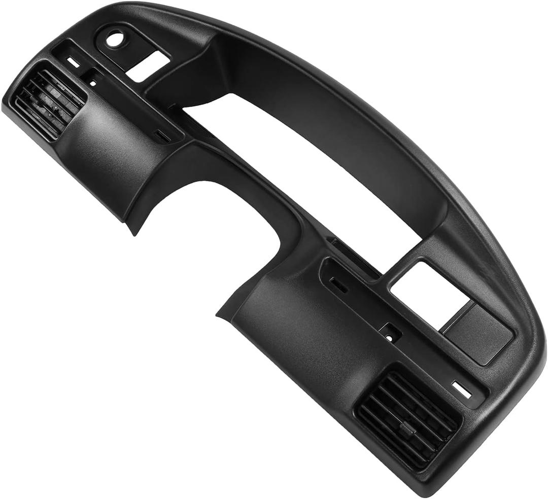 JDMSPEED Instrument Dash Cluster Bezel Dash Panel Replacement Compatible with (Diesel Engines Only) 1994-1997 Ford F250 F350 F Series Super Duty Cluster Dash Bezel F4TZ-15044D70-C